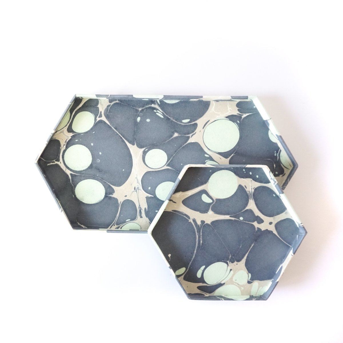Cargar imagen en el visor de la galería, Tabletop Decor Hexagon Tray Mint Blue -