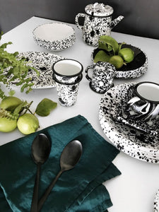 Dinnerware Marble Enamel Mug Black -