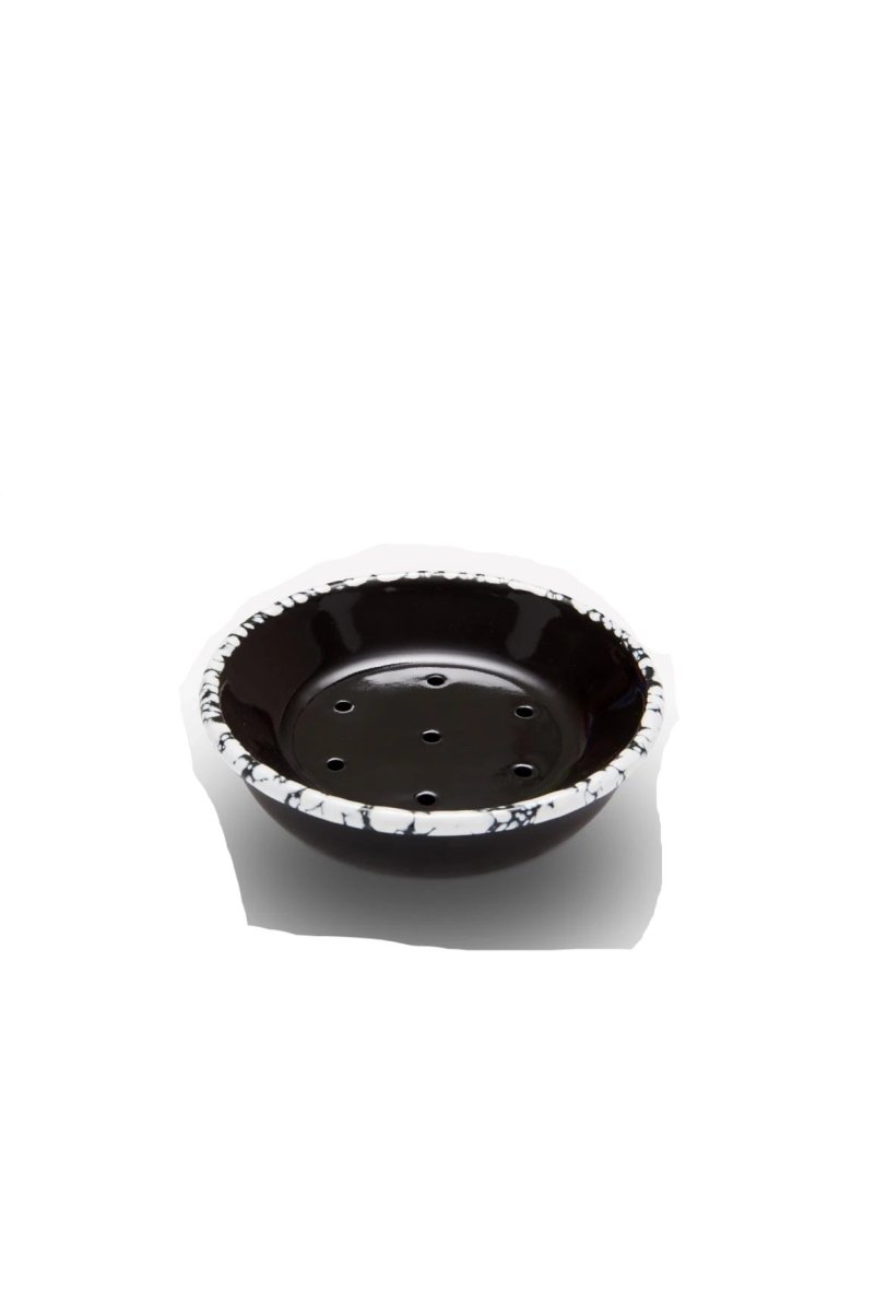 将图片加载到图库查看器，Tabletop Decor Monochrome Enamel Soap Dish Black -