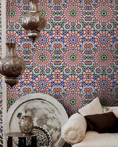 Wallpaper Mosaic Moroccan Wallpaper -
