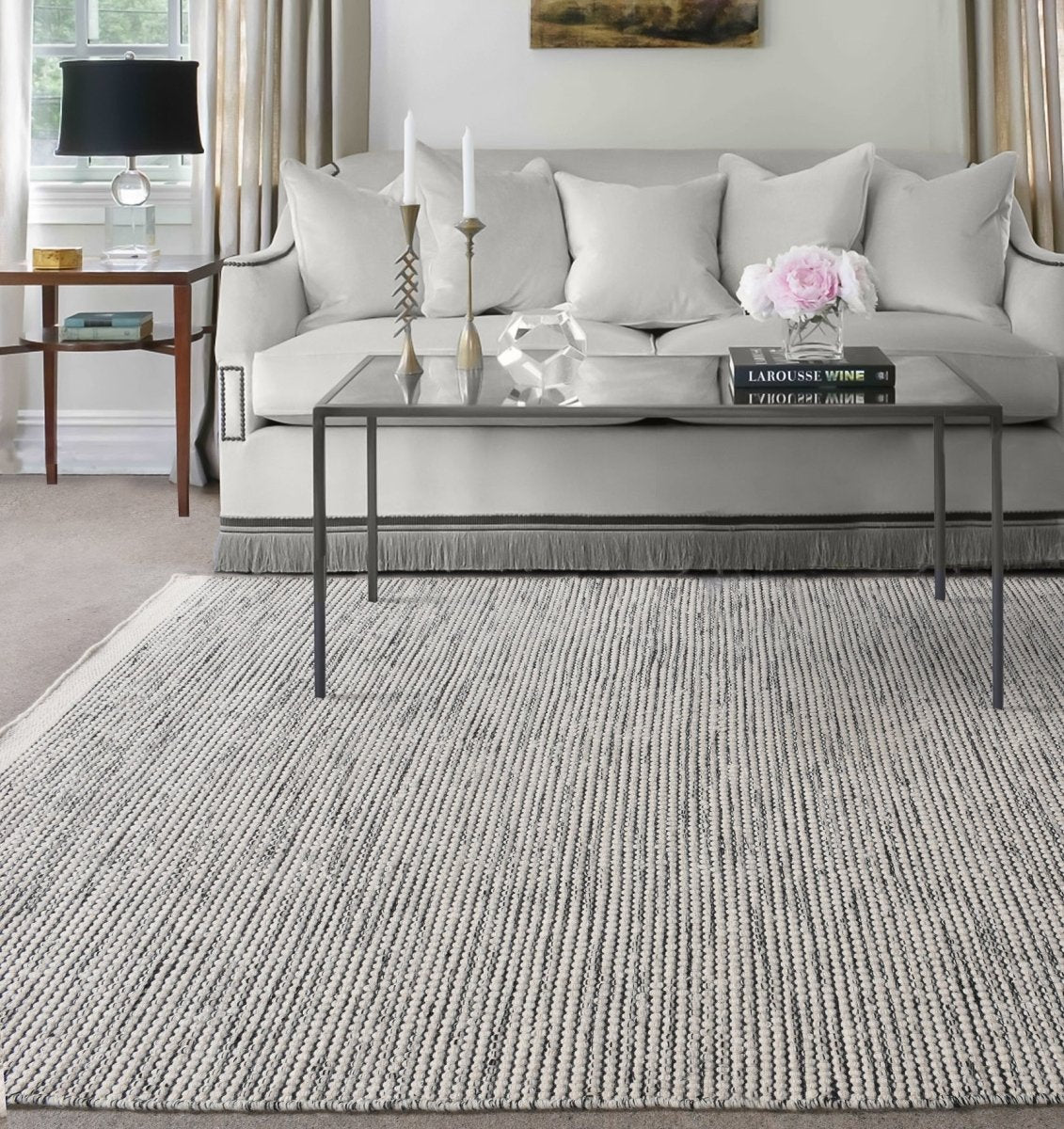 Load image into Gallery viewer, Oakridge Ivory Charcoal Rug - 170 x 240 cm