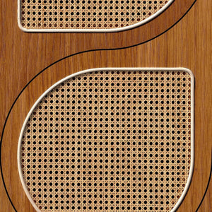 Wallpaper Rattan Webbing Drops -
