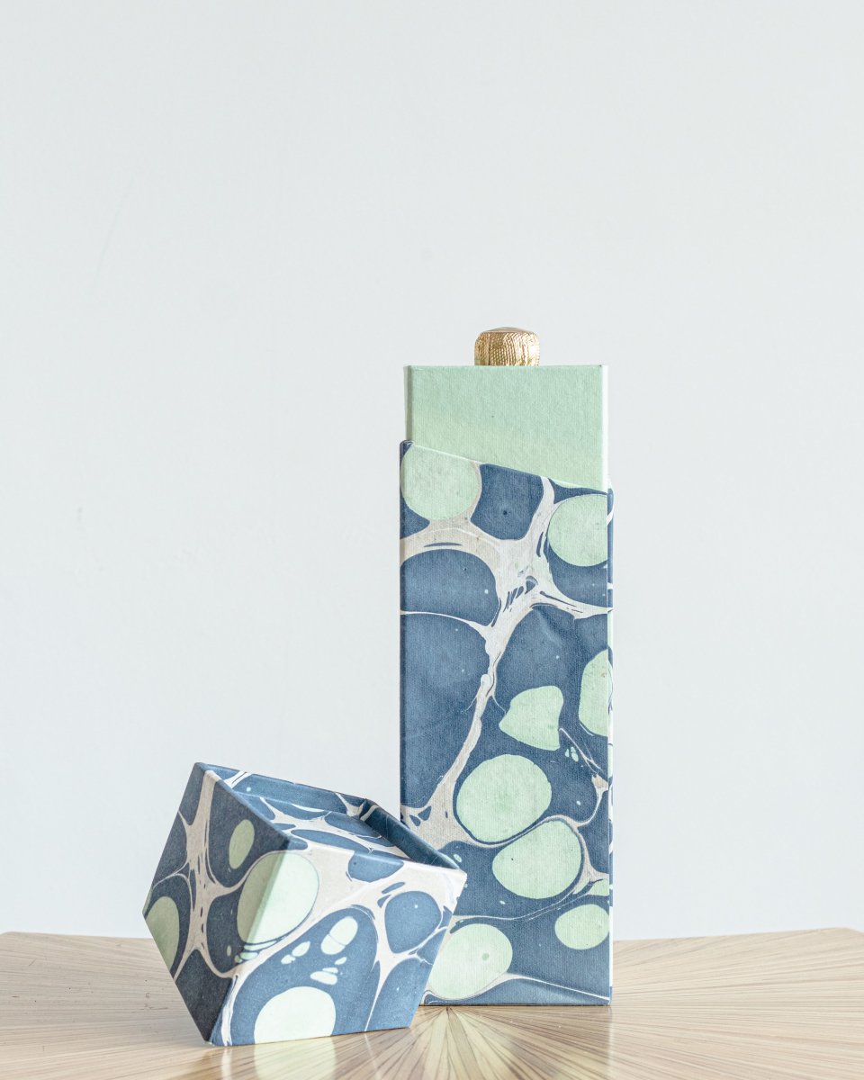 Cargar imagen en el visor de la galería, Tabletop Decor Rectangular Wine Box Mint Blue -