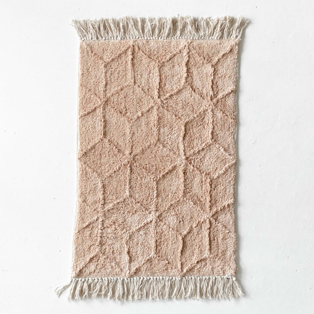 Load image into Gallery viewer, Rugs Amulet Beige Rug Bath Mat - With Tassels
