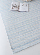 Rugs Aqua Herringbone PET Rug - 120 x 180cm