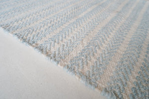 Rugs Aqua Herringbone PET Rug - 60 x 90cm