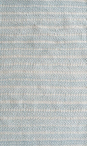 Rugs Aqua Herringbone PET Rug - 60 x 90cm