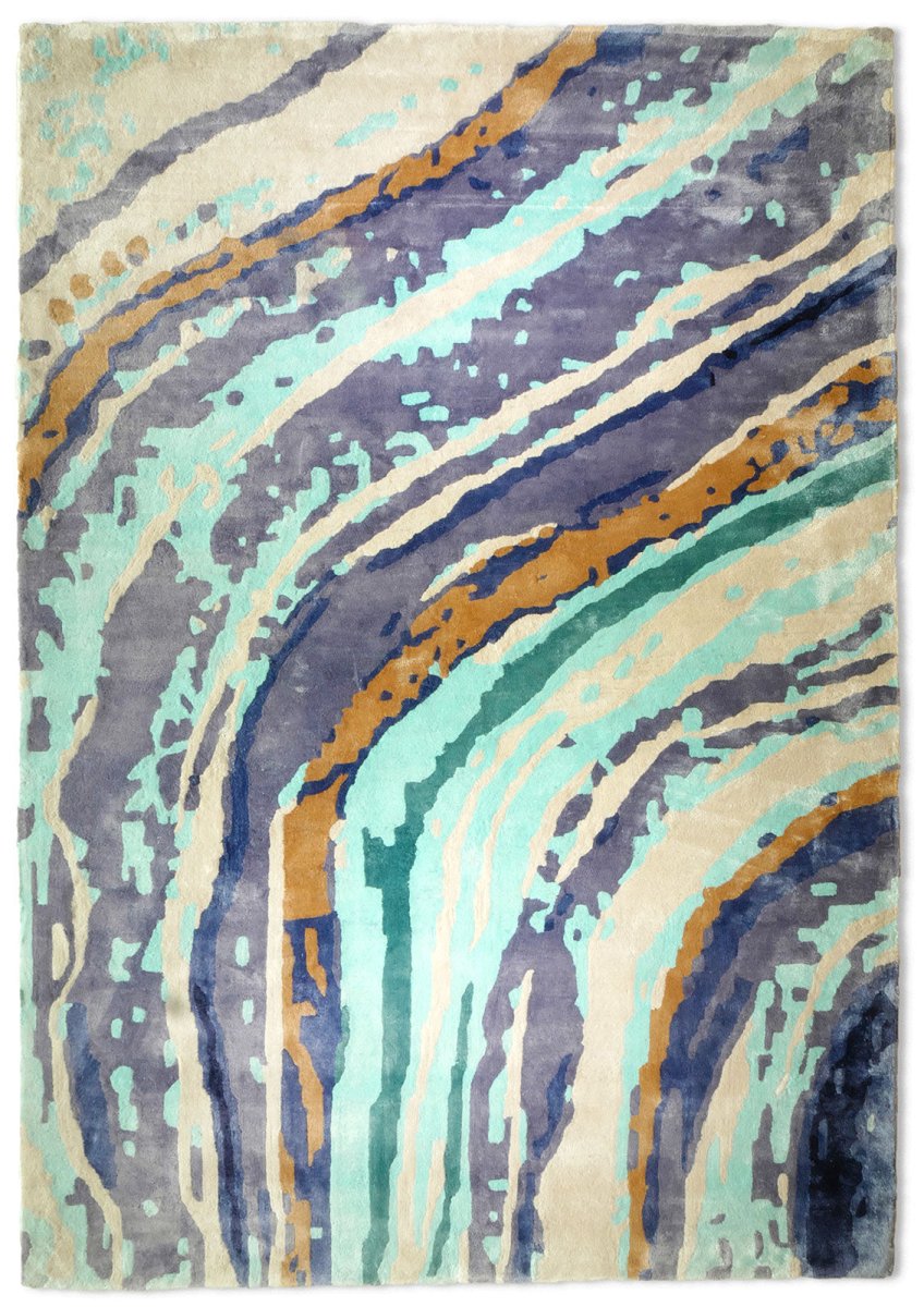 Cargar imagen en el visor de la galería, Rugs Custom Colour Abstract Rug - 160 x 230 cm
