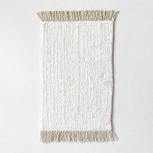 Load image into Gallery viewer, Rugs Dream Ecru Rug Bath Mat - With Tassels
