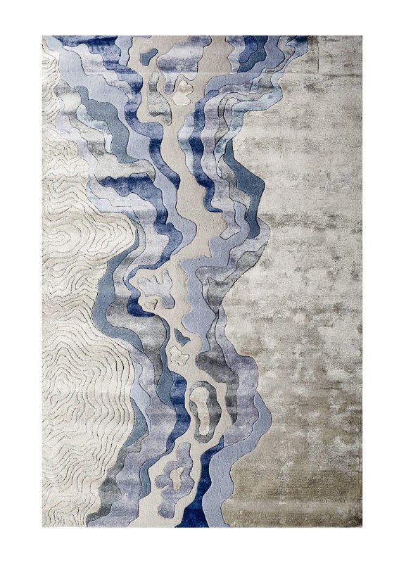 Flux Grey Sapphire Modern Rug 200 x 300cm | Living DNA SG