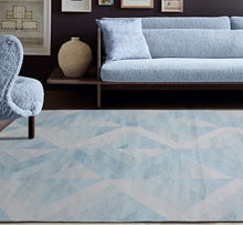 Cargar imagen en el visor de la galería, Rugs Geometric Aqua Recycled PET Runner Rug - 60 x 200 cm