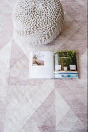 Rugs Geometric Pink Recycled PET Rug - 120 x 180 cm
