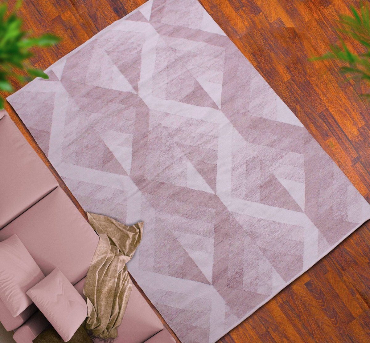 Load image into Gallery viewer, Rugs Geometric Rose Recycled PET Rug - 60 x 90 cm