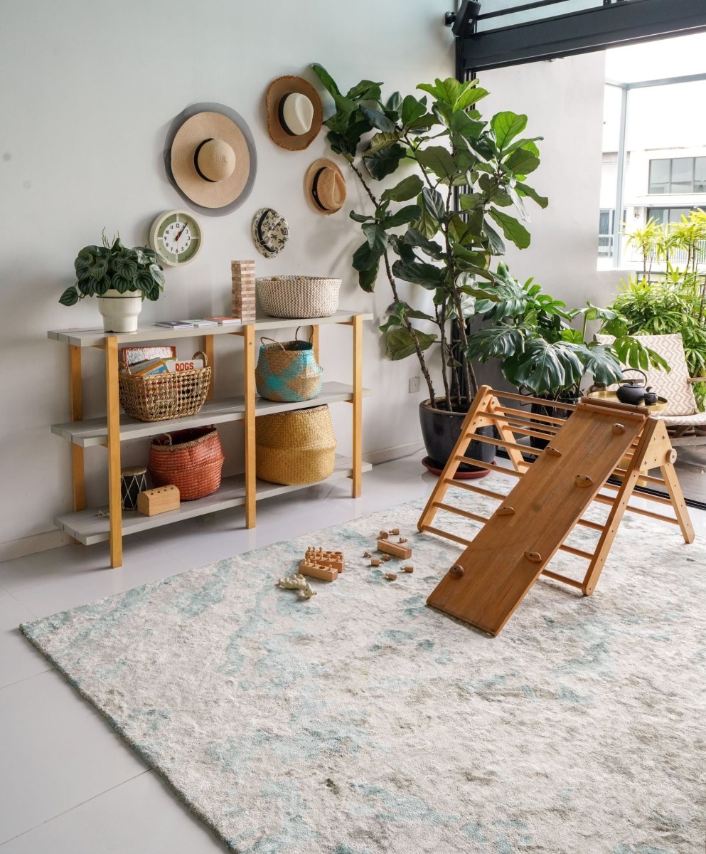 Cargar imagen en el visor de la galería, Rugs Green Agate Abstract Rug - 160 x 230 cm