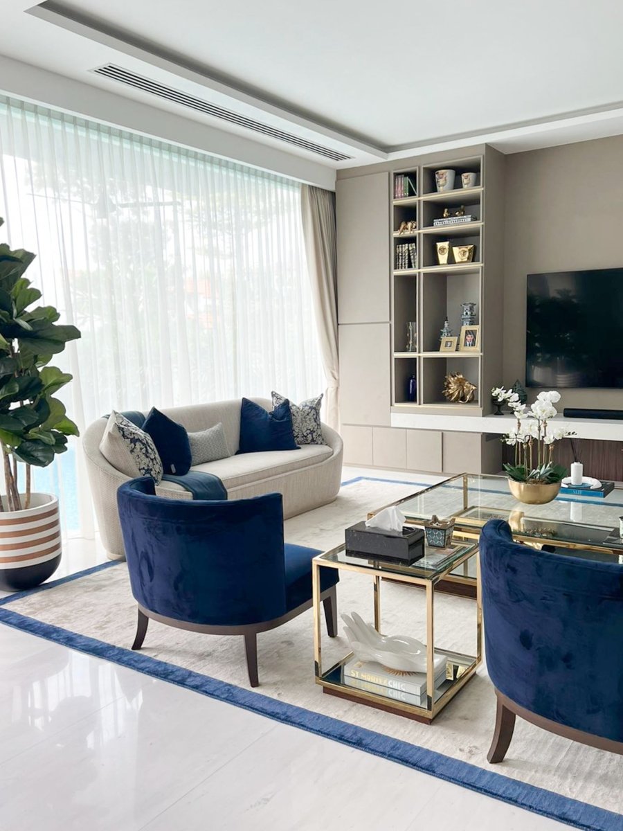Custom Modern Border Designer Rug Singapore | Living DNA