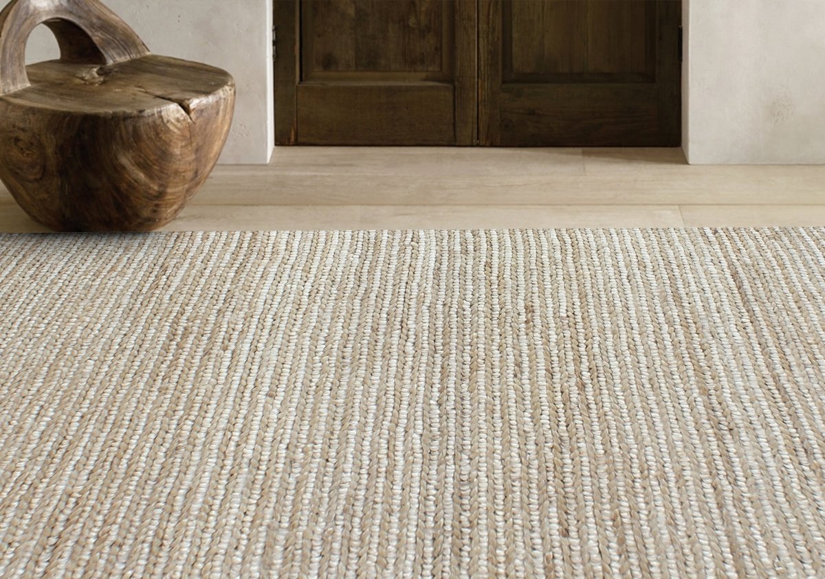 Spruce Natural Jute Sustainable Textured Rug – Living DNA Singapore