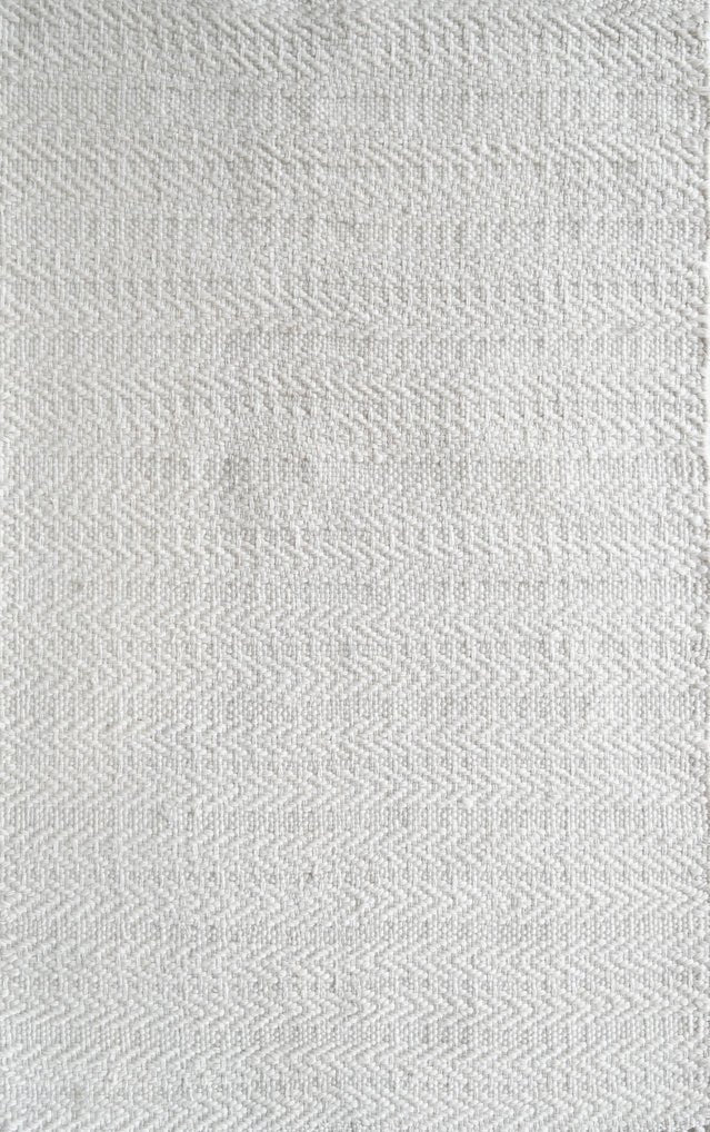 Cargar imagen en el visor de la galería, Rugs White Herringbone PET Rug - 60 x 90cm