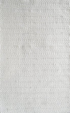 Load image into Gallery viewer, Rugs White Herringbone PET Rug - 60 x 90cm