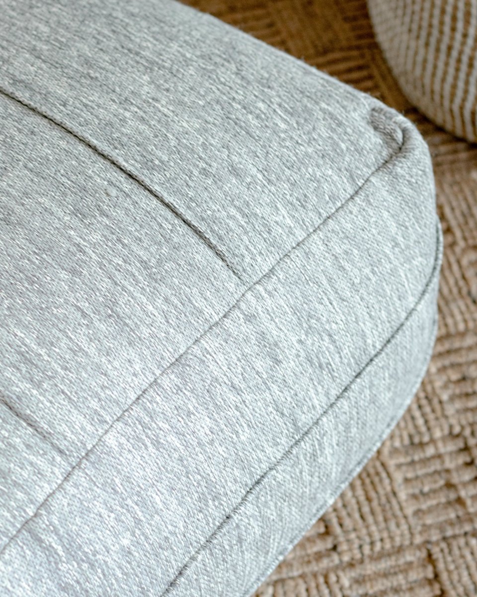 Cargar imagen en el visor de la galería, Stools &amp; Poufs Sleet Gray Pouf -