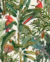 Cargar imagen en el visor de la galería, Wallpaper Parrots of Brasil - Light