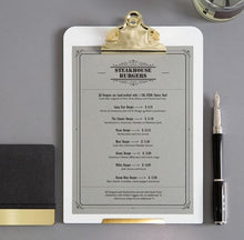 Load image into Gallery viewer, Desk Accessories White Gold Clipboard - A4 Portrait